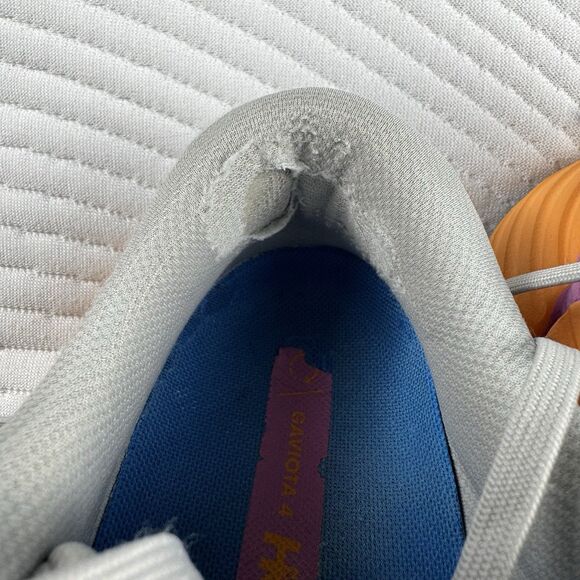 Hoka Gaviota 4 Women 8.5B Gray Running Comfort 1123199 HMNC Athletic Harbor Mist - Picture 8 of 12